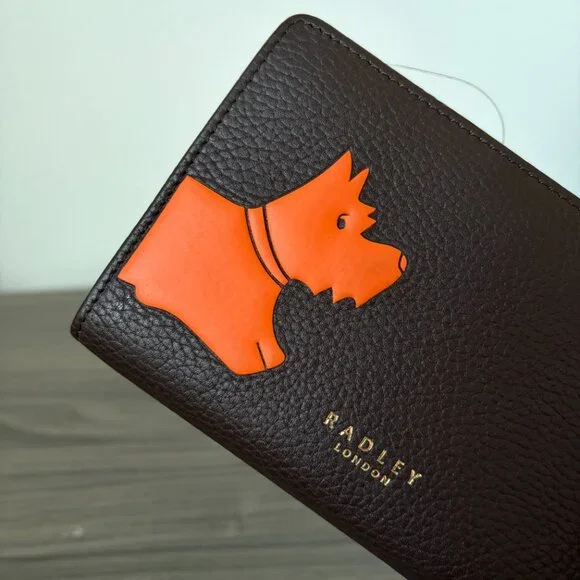 Radley London Radley Stamp Medium Bifold Wallet - Dark Brown - Picture 3 of 5